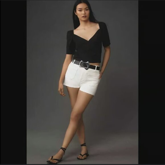 Brand New By Anthropologie Puff-Sleeve Wrap Top - Picture 3 of 5